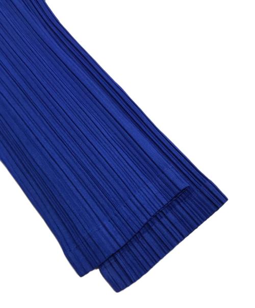 PLEATS PLEASE（プリーツプリーズ）PLEATS PLEASE (プリーツプリーズ) ピークドラペル1Bプリーツジャケット ブルー サイズ:3の古着・服飾アイテム