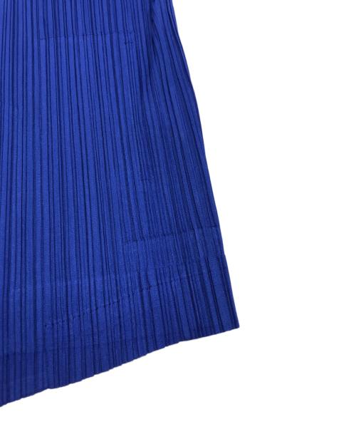 PLEATS PLEASE（プリーツプリーズ）PLEATS PLEASE (プリーツプリーズ) ピークドラペル1Bプリーツジャケット ブルー サイズ:3の古着・服飾アイテム