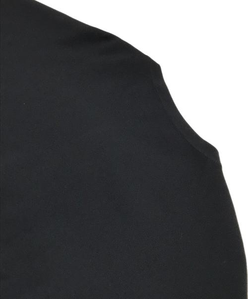 BLENHEIM（ブレンヘイム）BLENHEIM (ブレンヘイム) ジップアップクルーネックワイドニットカーディガン/ジップアップカーディガン ブラック サイズ:Mの古着・服飾アイテム