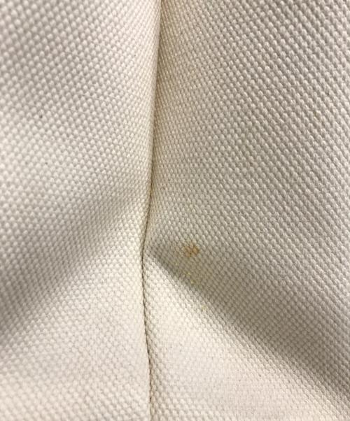 CELINE（セリーヌ）CELINE (セリーヌ) ニューホリゾンタル キャンバス×レザー トートバッグ アイボリー×ブラウン（Natural/Tan）の古着・服飾アイテム