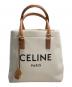 CELINE（セリーヌ）の古着「ニューホリゾンタル キャンバス×レザー トートバッグ」｜アイボリー×ブラウン（Natural/T