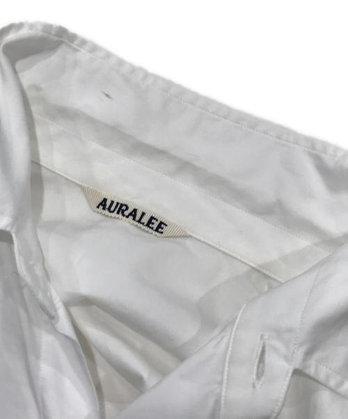 AURALEE（オーラリー）AURALEE (オーラリー) ウォッシュドフィンクスツイルビッグシャツ ホワイト サイズ:3の古着・服飾アイテム
