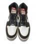 NIKE (ナイキ) エアジョーダン1 ハイ OG/ハイカットスニーカー ホワイト×ブラック サイズ:US10/UK9/EUR44：30000円