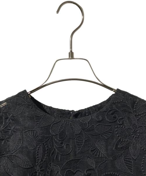 ADORE（アドーア）ADORE (アドーア) レースノースリーブブラウス ブラック サイズ:SIZE 38の古着・服飾アイテム