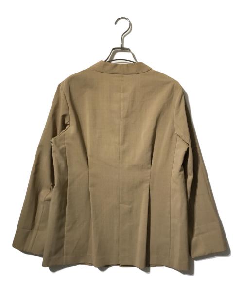 COLLAGE（コラージュ）COLLAGE (コラージュ) シアーノーカラージャケット ベージュ サイズ:Freeの古着・服飾アイテム