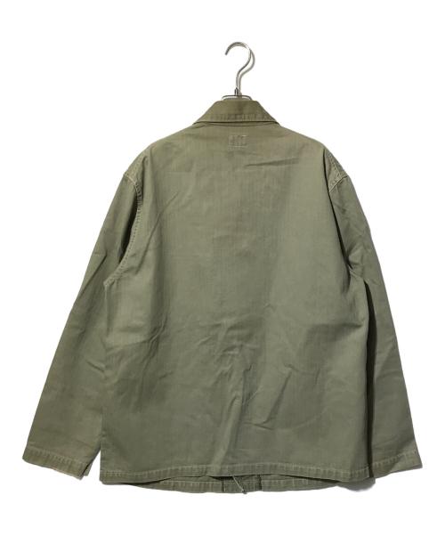 TENDERLOIN（テンダーロイン）TENDERLOIN (テンダーロイン) ヘリンボーンカバーオール グリーン サイズ:Lの古着・服飾アイテム