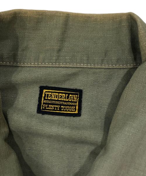 TENDERLOIN（テンダーロイン）TENDERLOIN (テンダーロイン) ヘリンボーンカバーオール グリーン サイズ:Lの古着・服飾アイテム