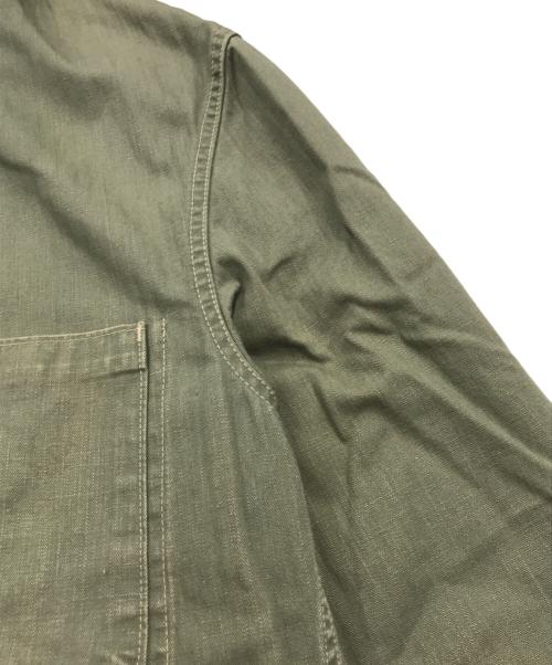 TENDERLOIN（テンダーロイン）TENDERLOIN (テンダーロイン) ヘリンボーンカバーオール グリーン サイズ:Lの古着・服飾アイテム