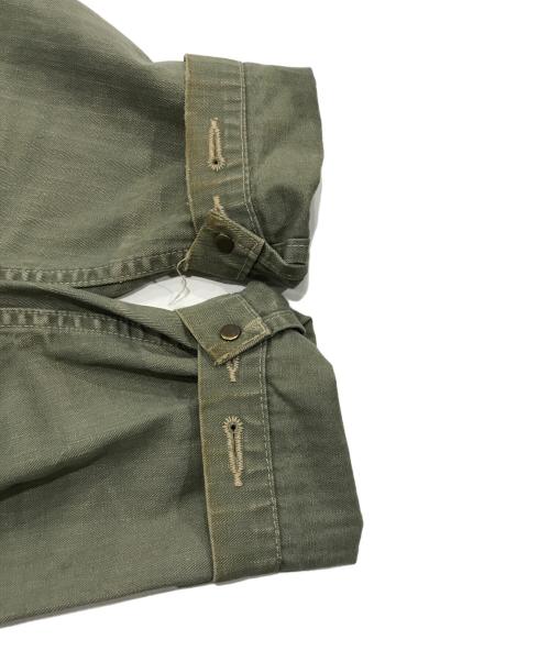 TENDERLOIN（テンダーロイン）TENDERLOIN (テンダーロイン) ヘリンボーンカバーオール グリーン サイズ:Lの古着・服飾アイテム