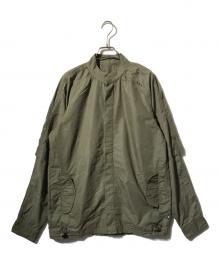 MAHARISHI（マハリシ）の古着「スタンドカラー比翼ジャケット」｜グリーン