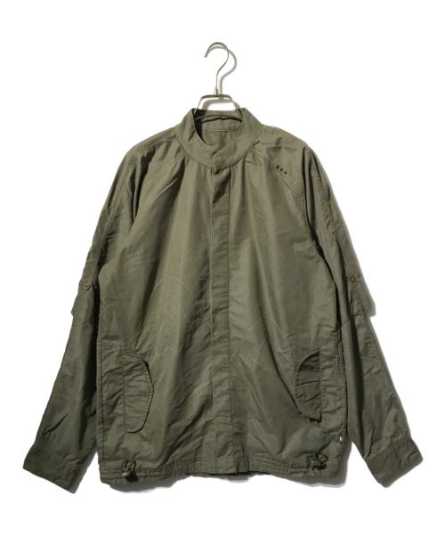 MAHARISHI（マハリシ）MAHARISHI (マハリシ) スタンドカラー比翼ジャケット グリーン サイズ:Mの古着・服飾アイテム