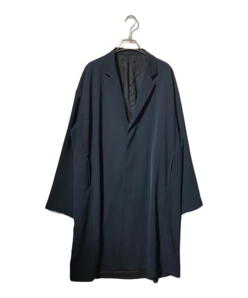 LAD MUSICIAN（ラッドミュージシャン）LAD MUSICIAN (ラッドミュージシャン) ポリエステル ツイル ロングコート ネイビー サイズ:44の古着・服飾アイテム