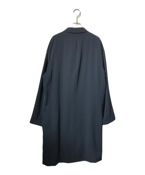 LAD MUSICIAN（ラッドミュージシャン）LAD MUSICIAN (ラッドミュージシャン) ポリエステル ツイル ロングコート ネイビー サイズ:44の古着・服飾アイテム