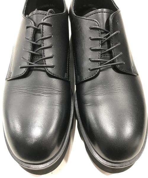 PADRONE（パドローネ）PADRONE (パドローネ) パドローネ ダービープレーントゥシューズ ブラック サイズ:42の古着・服飾アイテム