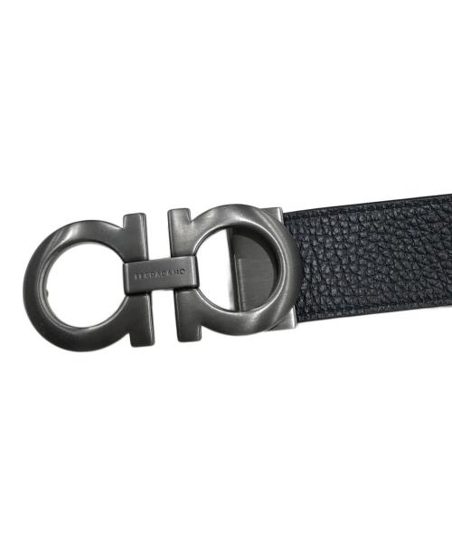 Salvatore Ferragamo（サルヴァトーレ フェラガモ）Salvatore Ferragamo (サルヴァトーレ フェラガモ) ガンチーニバックルレザーベルト ブラックの古着・服飾アイテム