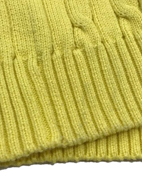 POLO RALPH LAUREN（ポロ・ラルフローレン）POLO RALPH LAUREN (ポロ・ラルフローレン) 半袖ポニー刺繍ニット イエロー サイズ:Mの古着・服飾アイテム