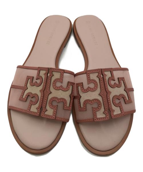TORY BURCH（トリーバーチ）TORY BURCH (トリーバーチ) ロゴサンダル ピンク サイズ:7の古着・服飾アイテム