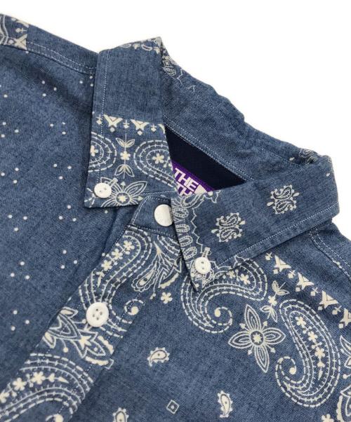 THE NORTHFACE PURPLELABEL（ザ・ノースフェイス パープルレーベル）THE NORTHFACE PURPLELABEL (ザ・ノースフェイス パープルレーベル) 長袖シャツ インディゴ サイズ:Mの古着・服飾アイテム