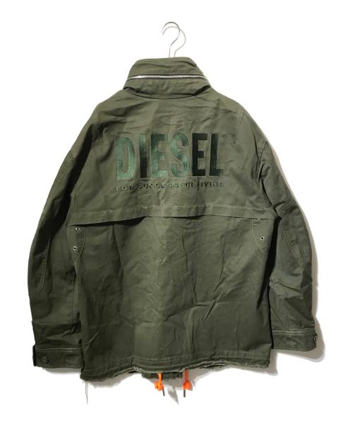 DIESEL（ディーゼル）DIESEL (ディーゼル) ミリタリージャケット カーキ サイズ:Mの古着・服飾アイテム