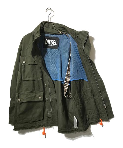 DIESEL（ディーゼル）DIESEL (ディーゼル) ミリタリージャケット カーキ サイズ:Mの古着・服飾アイテム
