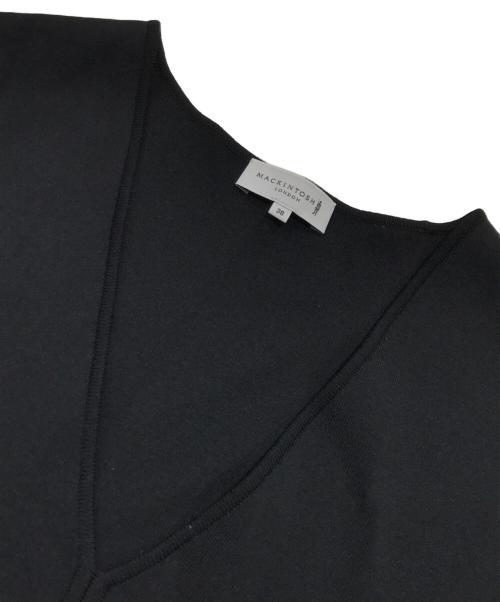MACKINTOSH LONDON（マッキントッシュ ロンドン）MACKINTOSH LONDON (マッキントッシュ ロンドン) レーヨンニットベスト ブラック サイズ:38の古着・服飾アイテム