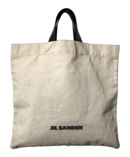 JIL SANDER（ジルサンダー）JIL SANDER (ジルサンダー) ブックトート スクエア ベージュの古着・服飾アイテム