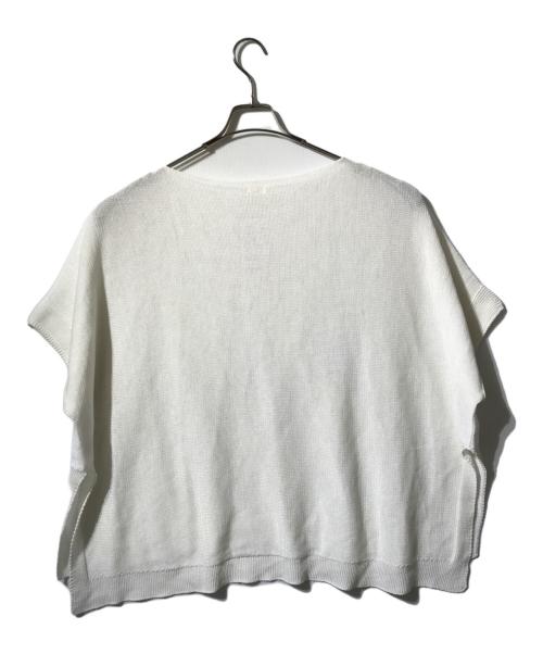 IENA（イエナ）IENA (イエナ) コットンギマ ポンチョプルオーバー ホワイト サイズ:表記無しの古着・服飾アイテム