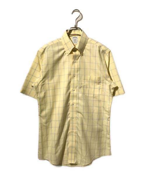 BROOKS BROTHERS（ブルックスブラザーズ）BROOKS BROTHERS (ブルックスブラザーズ) ショートスリーブチェックシャツ イエロー サイズ:15の古着・服飾アイテム