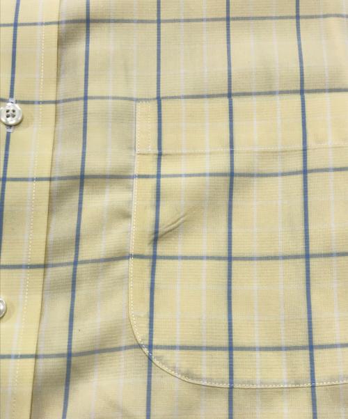 BROOKS BROTHERS（ブルックスブラザーズ）BROOKS BROTHERS (ブルックスブラザーズ) ショートスリーブチェックシャツ イエロー サイズ:15の古着・服飾アイテム