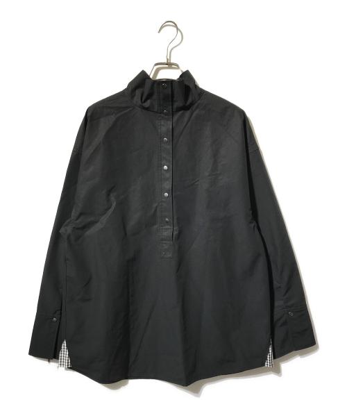 CREDONA（クレドナ）CREDONA (クレドナ) ハイネックブラウス/2WAYデザイン ブラック サイズ:Fの古着・服飾アイテム