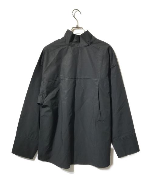 CREDONA（クレドナ）CREDONA (クレドナ) ハイネックブラウス/2WAYデザイン ブラック サイズ:Fの古着・服飾アイテム