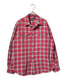 GAP（ギャップ）の古着「チェックネルシャツ/長袖シャツ」｜レッド