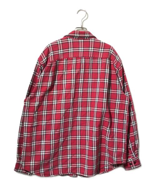 GAP（ギャップ）GAP (ギャップ) チェックネルシャツ/長袖シャツ レッド サイズ:Lの古着・服飾アイテム