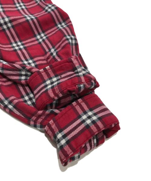 GAP（ギャップ）GAP (ギャップ) チェックネルシャツ/長袖シャツ レッド サイズ:Lの古着・服飾アイテム