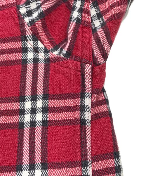 GAP（ギャップ）GAP (ギャップ) チェックネルシャツ/長袖シャツ レッド サイズ:Lの古着・服飾アイテム