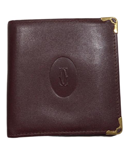 Cartier（カルティエ）Cartier (カルティエ) マスト折り財布 レッドの古着・服飾アイテム