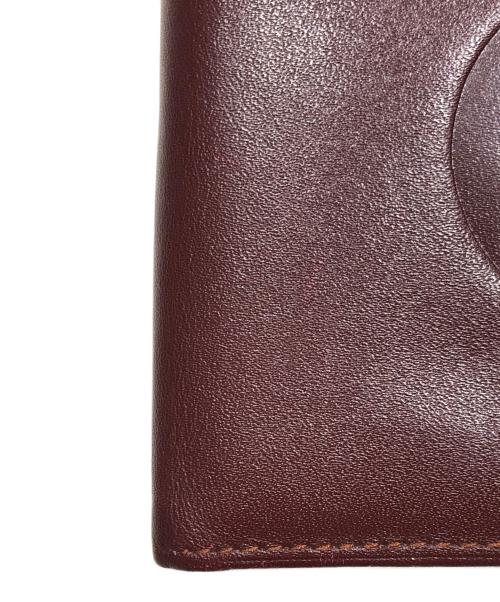 Cartier（カルティエ）Cartier (カルティエ) マスト折り財布 レッドの古着・服飾アイテム