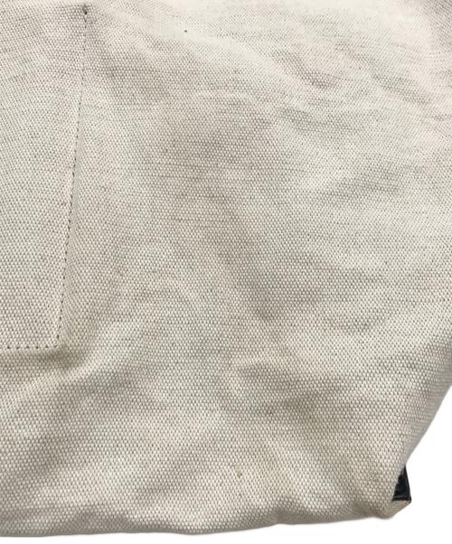 JIL SANDER（ジルサンダー）JIL SANDER (ジルサンダー) レザーハンドルキャンバストートバッグ アイボリーの古着・服飾アイテム