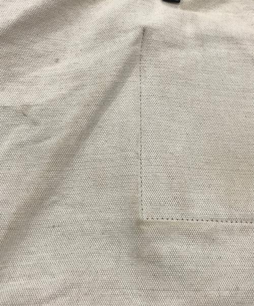 JIL SANDER（ジルサンダー）JIL SANDER (ジルサンダー) レザーハンドルキャンバストートバッグ アイボリーの古着・服飾アイテム