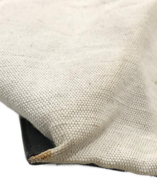 JIL SANDER（ジルサンダー）JIL SANDER (ジルサンダー) レザーハンドルキャンバストートバッグ アイボリーの古着・服飾アイテム