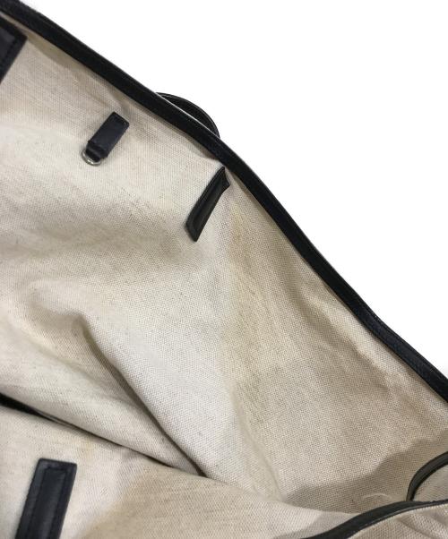 JIL SANDER（ジルサンダー）JIL SANDER (ジルサンダー) レザーハンドルキャンバストートバッグ アイボリーの古着・服飾アイテム
