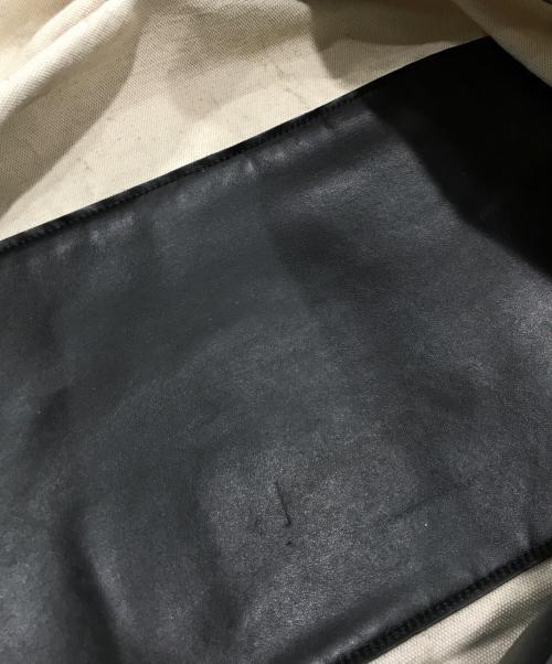 JIL SANDER（ジルサンダー）JIL SANDER (ジルサンダー) レザーハンドルキャンバストートバッグ アイボリーの古着・服飾アイテム