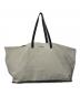 中古・古着 JIL SANDER (ジルサンダー) レザーハンドルキャンバストートバッグ アイボリー：14000円
