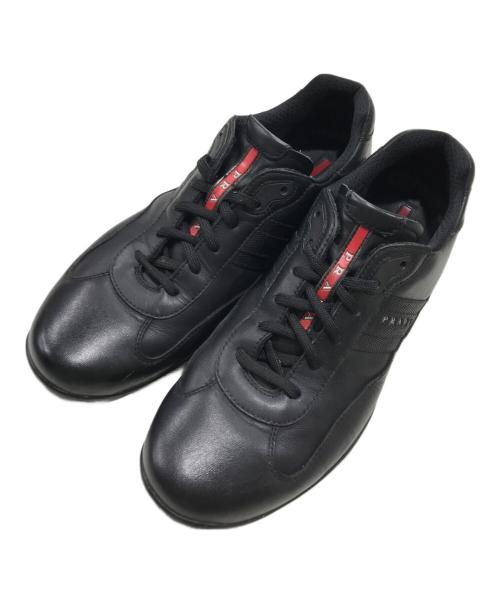 PRADA SPORTS（プラダスポーツ）PRADA SPORTS (プラダスポーツ) ローカットスニーカー ブラック サイズ:4E　7.5の古着・服飾アイテム