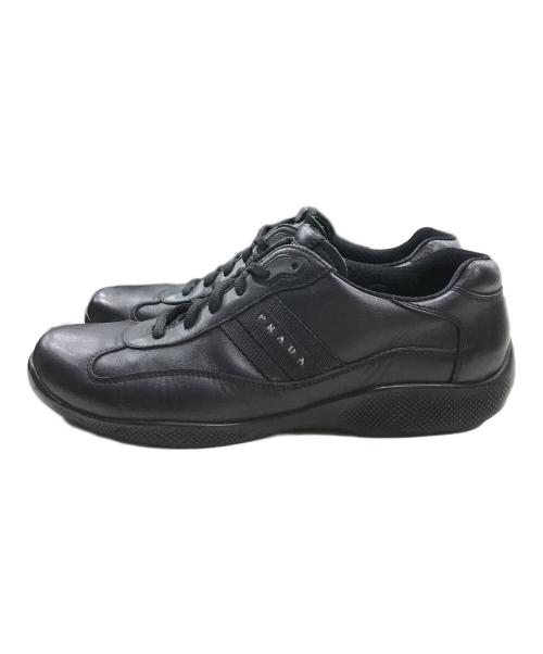PRADA SPORTS（プラダスポーツ）PRADA SPORTS (プラダスポーツ) ローカットスニーカー ブラック サイズ:4E　7.5の古着・服飾アイテム