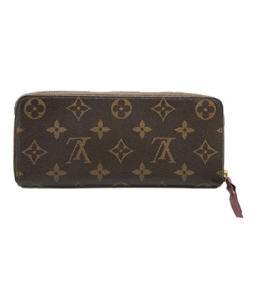 LOUIS VUITTON（ルイ ヴィトン）LOUIS VUITTON (ルイ ヴィトン) ラウンドファスナー長財布 ブラウン×ピンクの古着・服飾アイテム