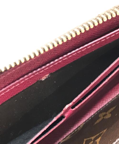 LOUIS VUITTON（ルイ ヴィトン）LOUIS VUITTON (ルイ ヴィトン) ラウンドファスナー長財布 ブラウン×ピンクの古着・服飾アイテム