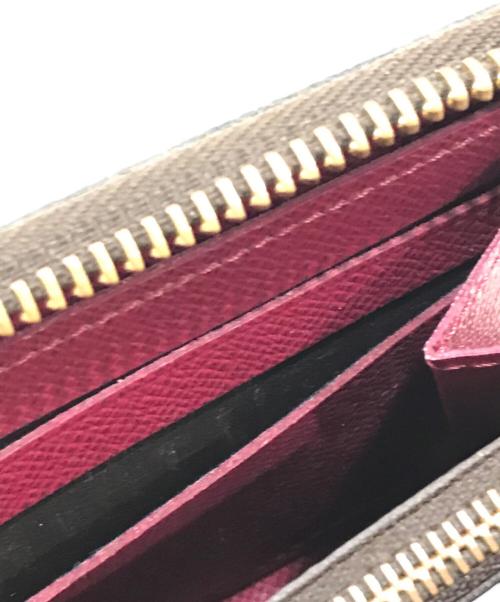 LOUIS VUITTON（ルイ ヴィトン）LOUIS VUITTON (ルイ ヴィトン) ラウンドファスナー長財布 ブラウン×ピンクの古着・服飾アイテム
