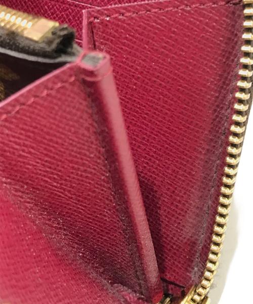 LOUIS VUITTON（ルイ ヴィトン）LOUIS VUITTON (ルイ ヴィトン) ラウンドファスナー長財布 ブラウン×ピンクの古着・服飾アイテム