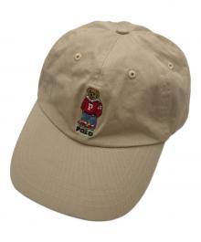 POLO RALPH LAUREN（ポロ・ラルフローレン）の古着「ポロベア刺繍キャップ」｜ベージュ